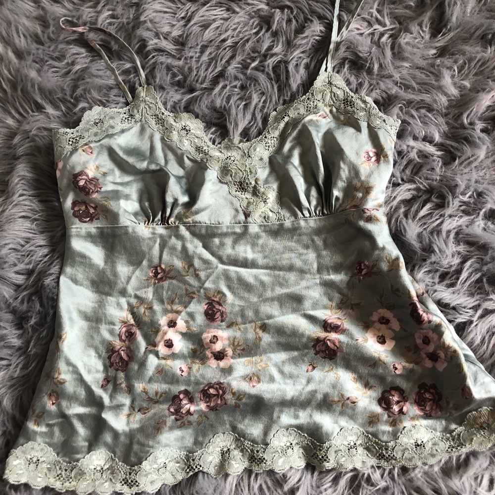 Y2K silk top